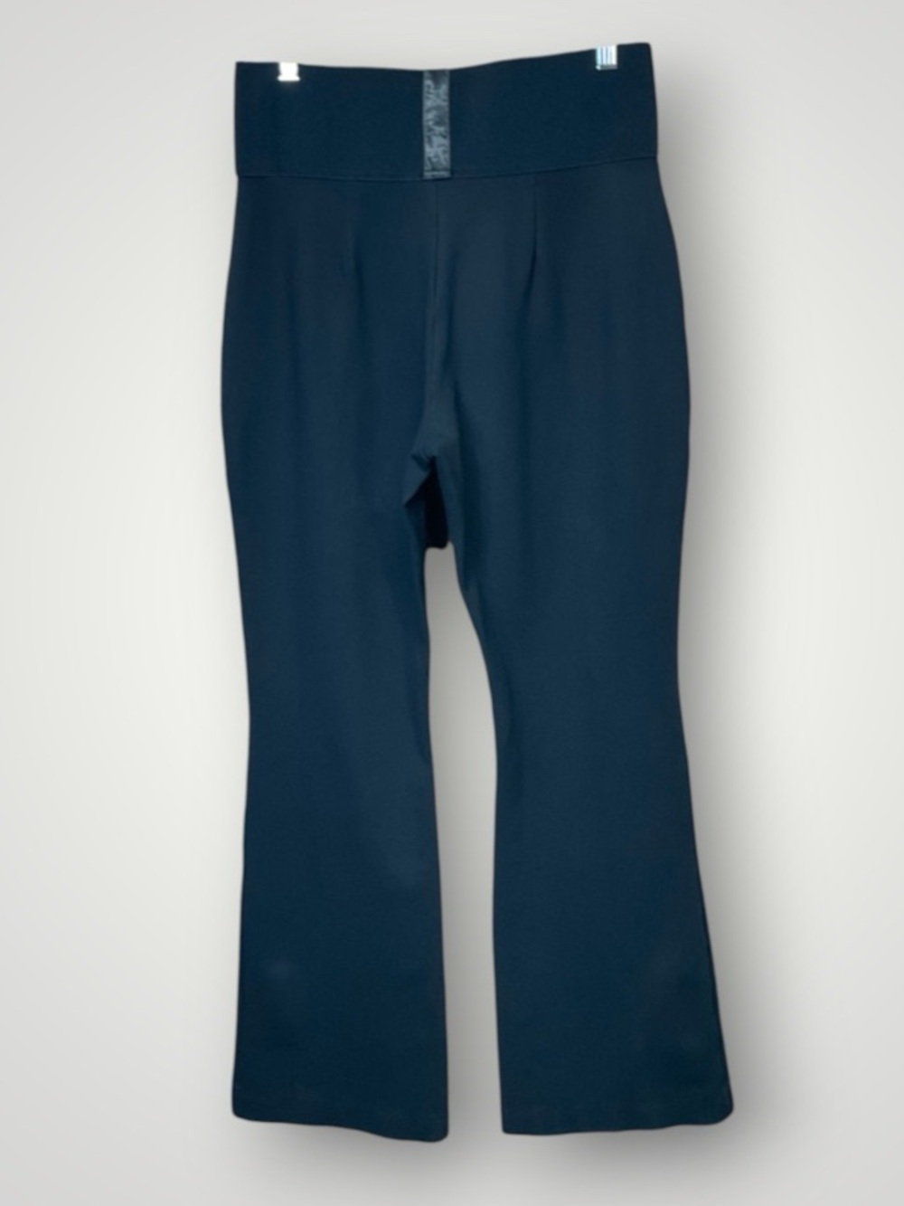 Calvin Klein Pull On Black Ponte Bootcut Flare Pants Womens L